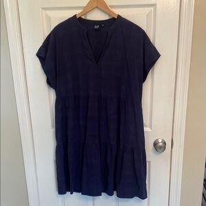 GAP Navy Blue Tiered Babydoll Dress XL